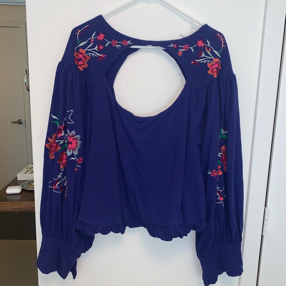 FREE PEOPLE LONG SLEEVE BLOUSE